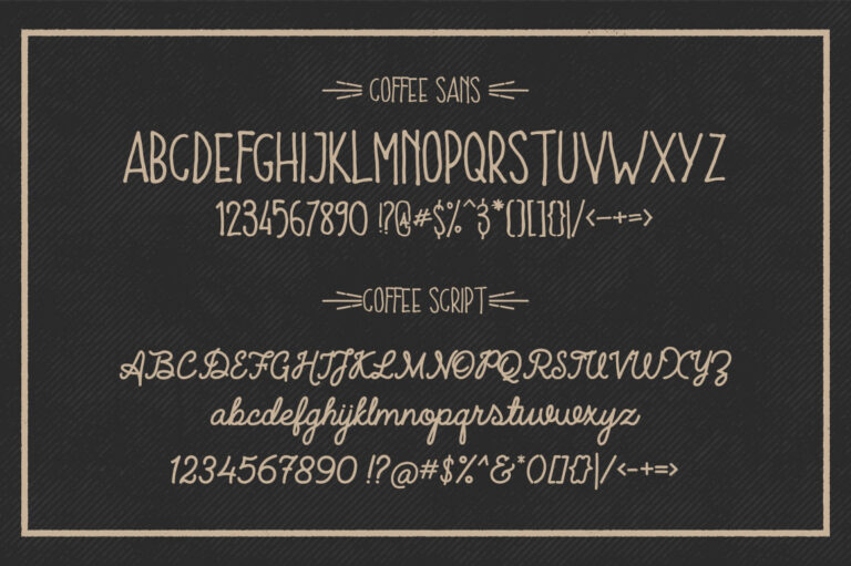 Coffee Font + Extras Font - Featured Image