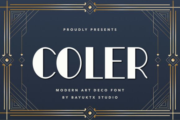 Coler Art Deco Font - Featured Image