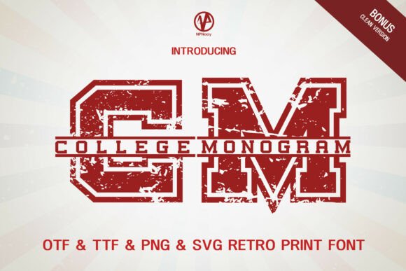 College Monogram Font - Featured Image