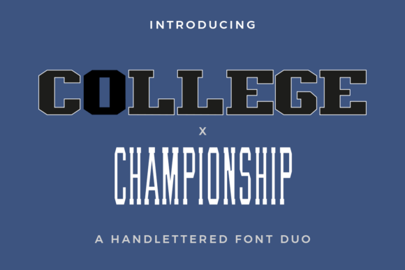 College X Championship Duo Font - Featured Image
