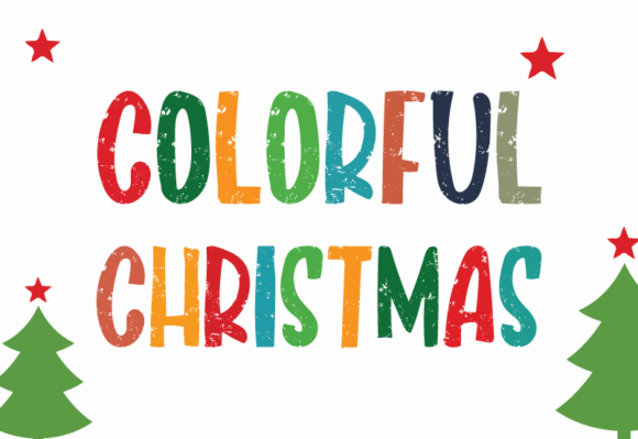 Colorful Christmas Font - Featured Image