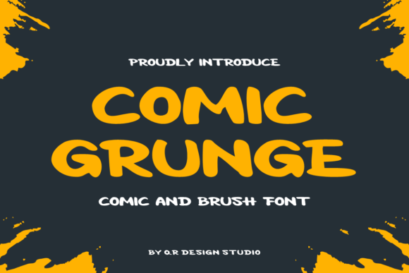Comic Grunge Font - Featured Image