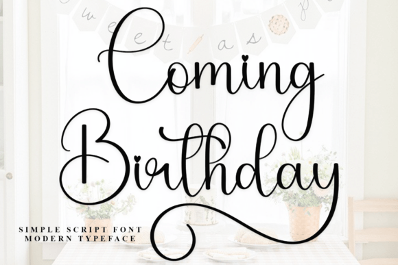 Coming Birthday Font - Featured Image
