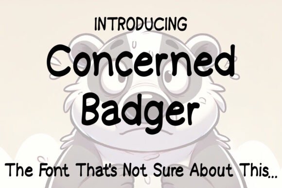 Concerned Badger Font - Featured Image