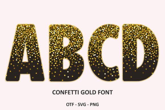Confetti Gold Font - Featured Image