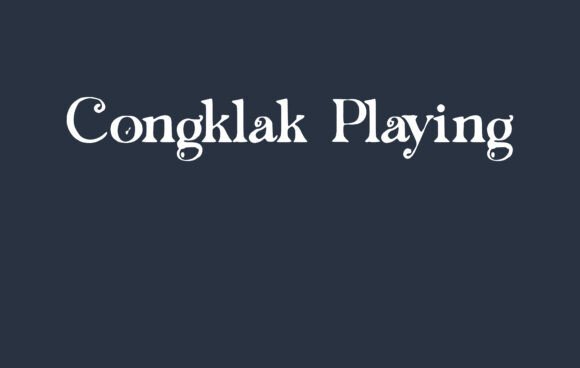 Congklak Playing Font - Featured Image