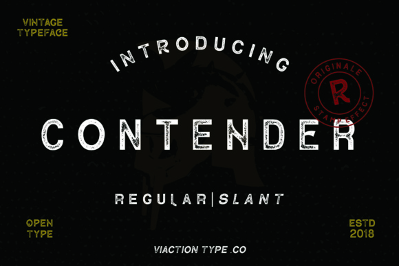 Contender Font - Featured Image