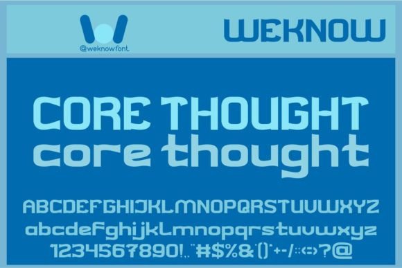 Core Thought Font - Featured Image