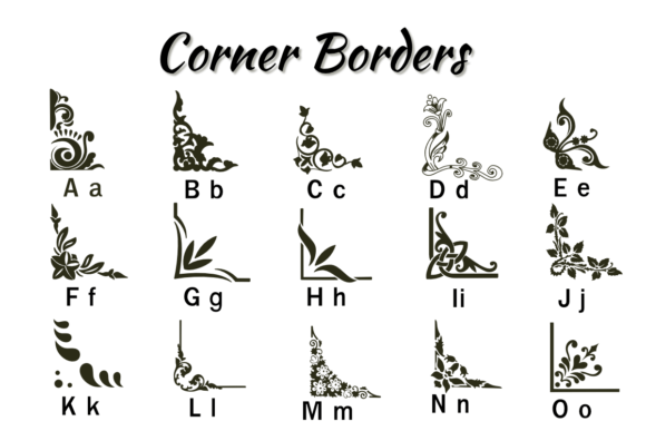 Corner Borders Font - Featured Image