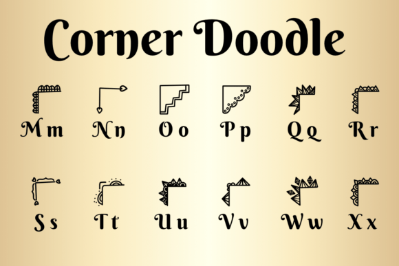 Corner Doodle Font - Featured Image