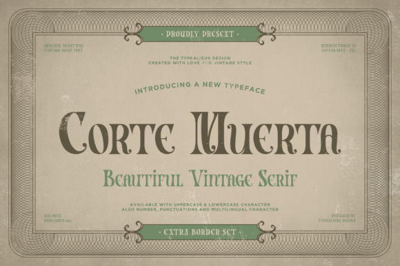Corte Muerta Font - Featured Image