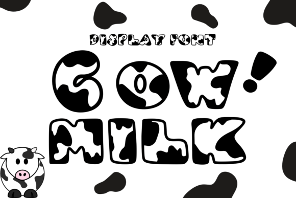 Cow Milk Font - Featured Image