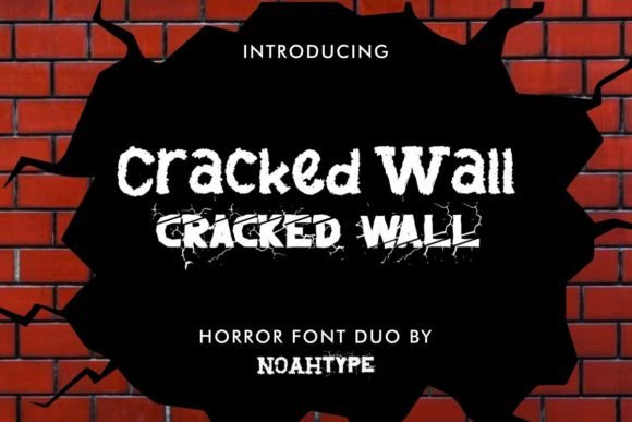 Cracked Wall Font - Featured Image