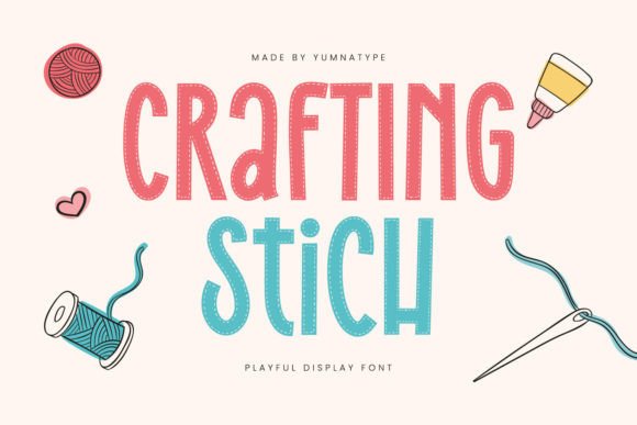Crafting Stich Font - Featured Image