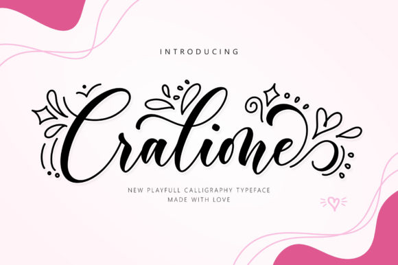 Cralione Script Font Font - Featured Image