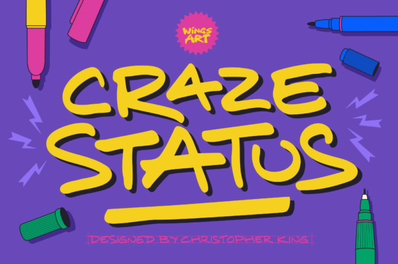 Craze Status Font - Featured Image