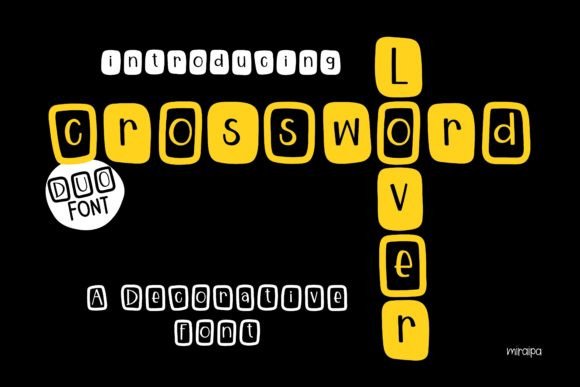 Crossword Lover Font - Featured Image