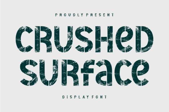 Crushed Surface Font - Featured Image