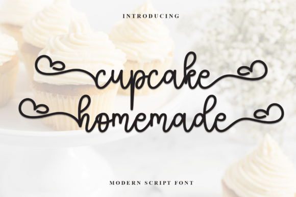 Cupcake Homemade Font - Featured Image