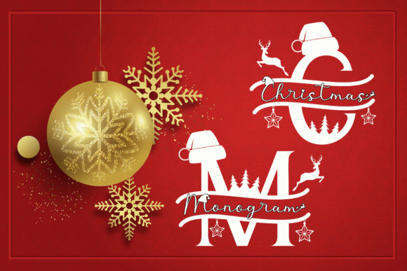 Cute Christmas Monogram Font - Featured Image