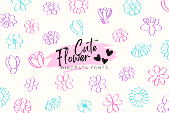 Cute Flowers Font - Featured Image