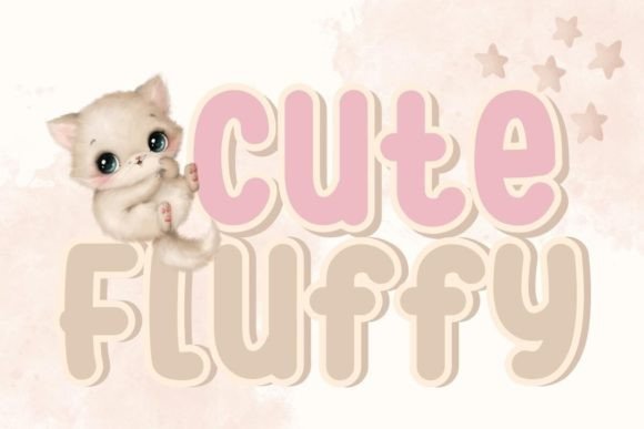 Cute Fluffy Font - Featured Image