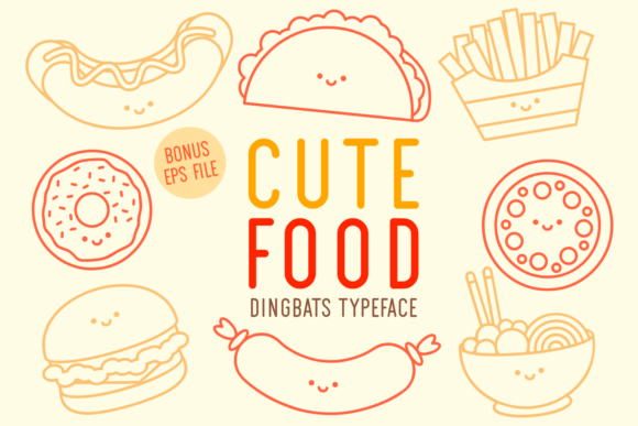 Cute Food Font - Featured Image