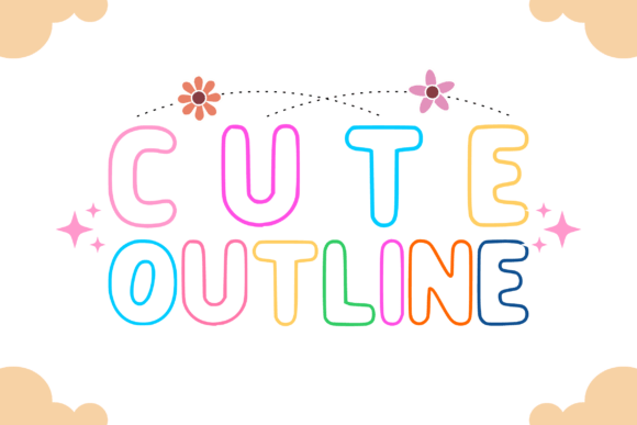 Cute Outline Font - Featured Image