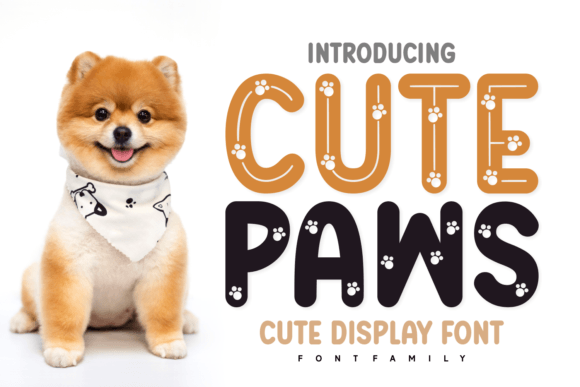 Cute Paws Font - Featured Image
