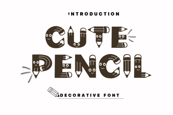 Cute Pencil Font - Featured Image
