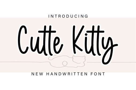 Cutte Kitty Font - Featured Image