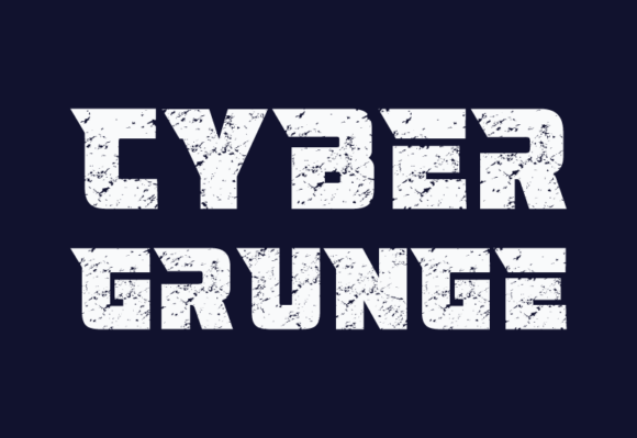 Cyber Grunge Font - Featured Image