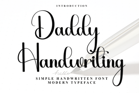 Daddy Handwriting Font - Featured Image