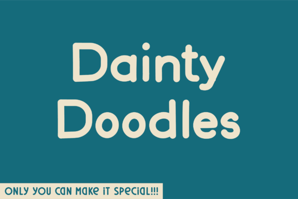 Dainty Doodles Font - Featured Image
