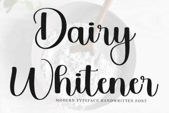 Dairy Whitener Font - Featured Image