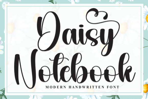 Daisy Notebook Font - Featured Image
