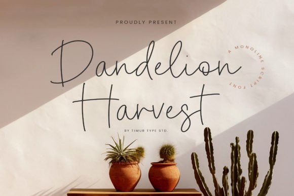 Dandelion Harvest Font - Featured Image