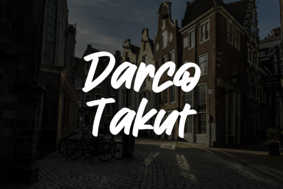 Darco Takut Font - Featured Image