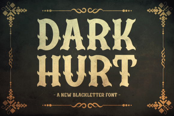 Dark Hurt Font - Featured Image