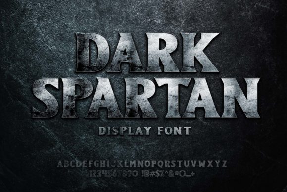 Dark Spartan Font - Featured Image