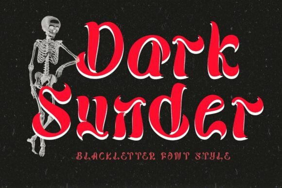 Dark Sunder Font - Featured Image