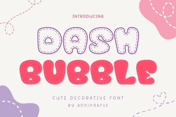 Dash Bubble Font - Featured Image