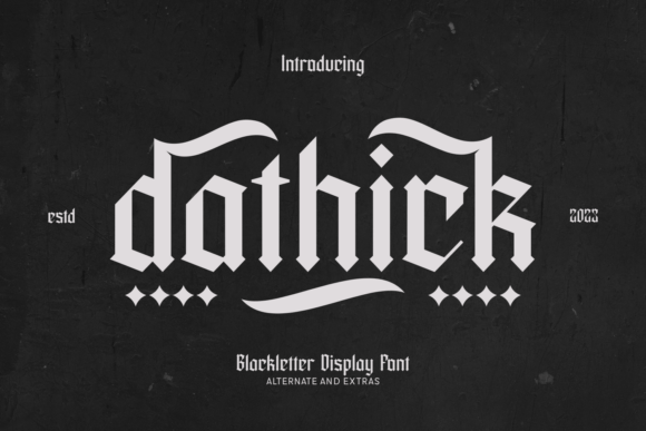Dathick Font - Featured Image