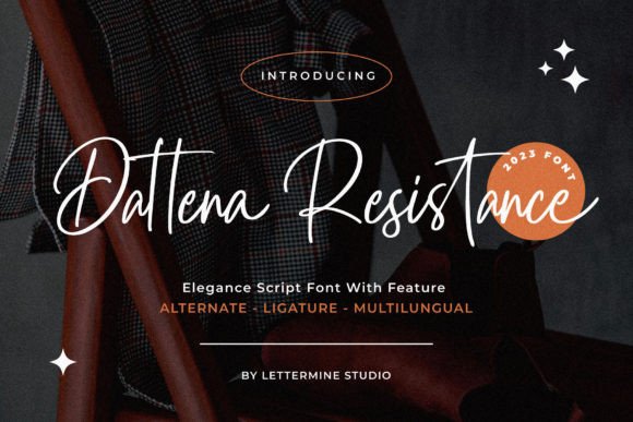 Dattena Resistance Font - Featured Image
