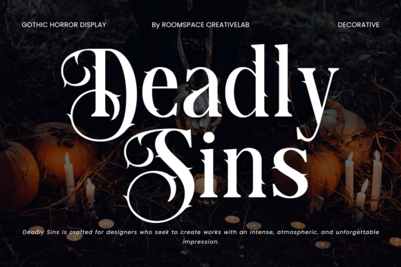 Deadly Sins Font - Featured Image