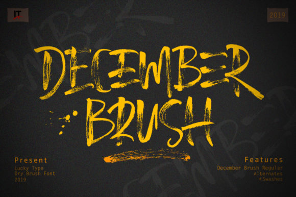 December Brush Font - Featured Image