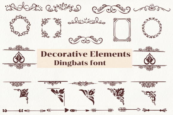 Decorative Elements Font - Featured Image