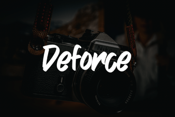 Deforce Font - Featured Image