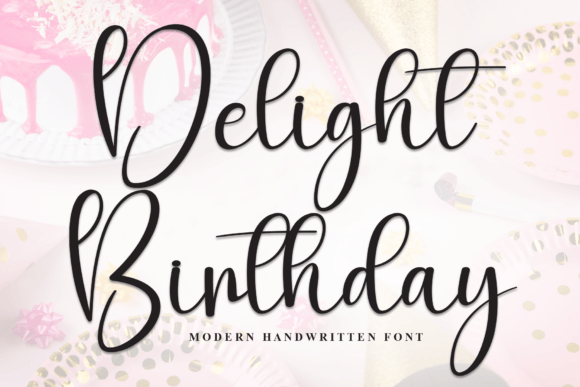 Delight Birthday Font - Featured Image