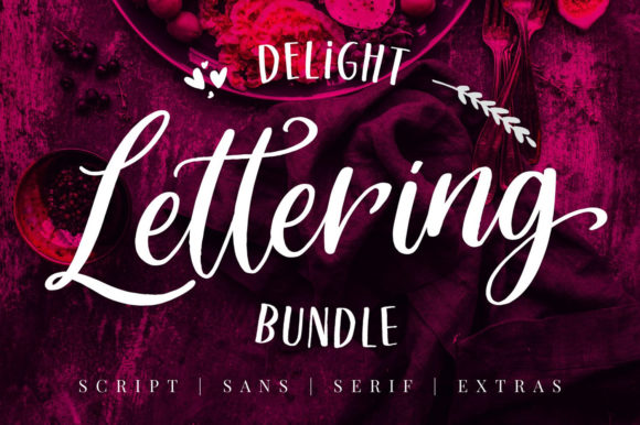 Delight Lettering Font - Featured Image